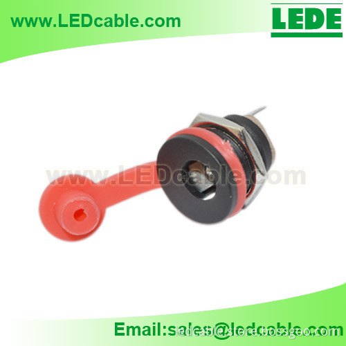 DC Panel Mount Jack with Dust Cover